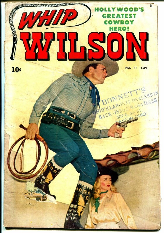 Whip Wilson #11 1950-Atlas-photo cover-Reno Brown-Joe Maneely-G/VG