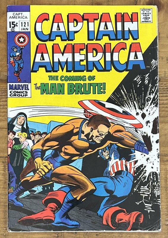 Captain America #121 1st Man-Brute Fine 1970 Stan Lee Marvel