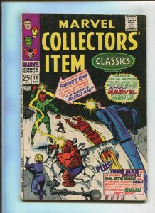 MARVEL COLLECTORS' ITEM CLASSICS #14 (5.5/6.0) KIRBY FANTASTIC FOUR!! 1968 