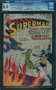 Superman 76  CGC 6.5 White Pages!