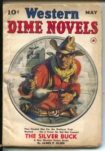 Western Dime Novels #1 5/1940-Red Star-1st issue-Silver Buck 1st appearance &...