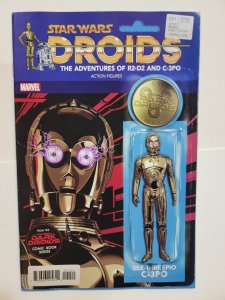 Star Wars Dark Droids #1 C-3PO Action Figure Variant Comic Book 2023 - Marvel