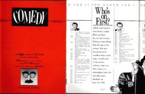 COMEDY 1(1980) VF Kurtzman, Groucho, Keaton, Sid Ceasar