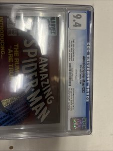 Amazing Spider-Man (1984) # 252 (CGC 9.4) Newsstand | 1st Black Costume