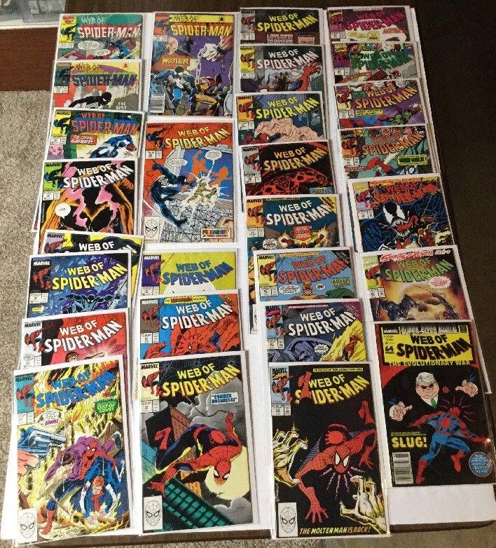 Web Of Spider-man  26-96 Lot 27 Issues Total 6.0-8.0 Fine - Very Fine 