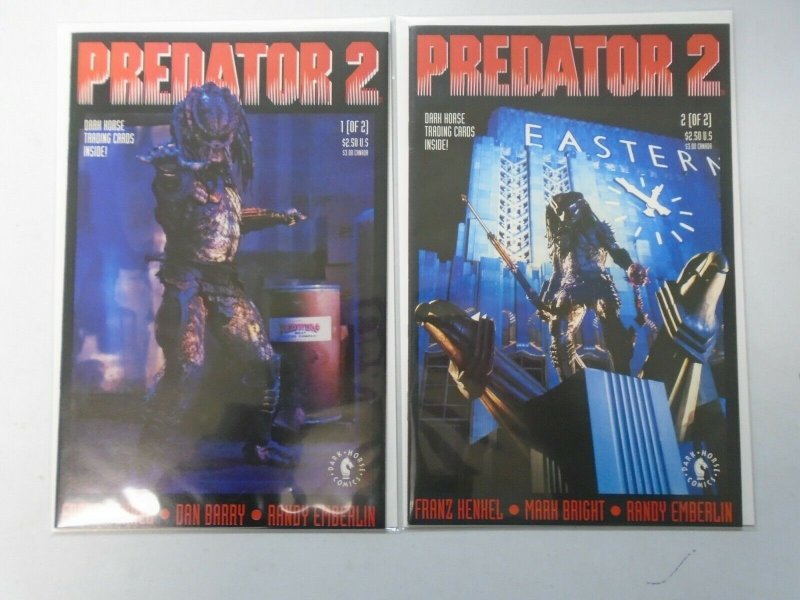 Predator 2 set #1+2 Movie adaptation 8.0 VF (1991 Dark Horse)