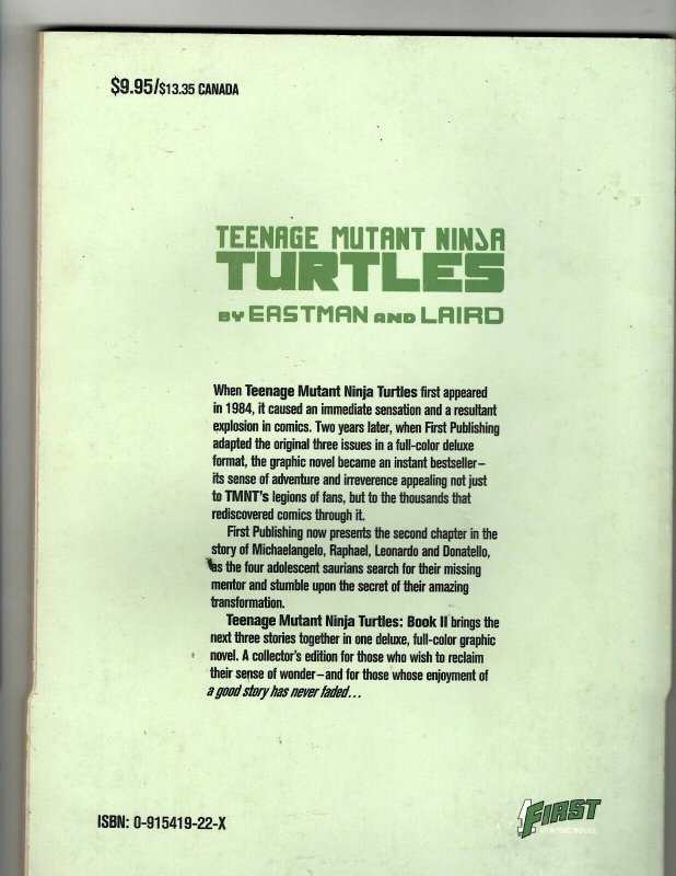 Teenage Mutant Ninja Turtles BOOK 2 First Comics TPB Graphic Novel Comic EJ8 