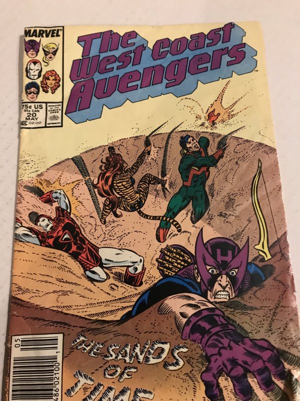 West Coast Avengers #20 : Marvel 5/87 Gd-; filler