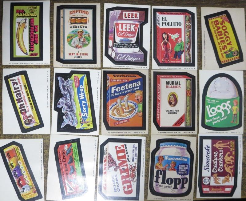 TOPPS WACKY PACKAGES-- 7th SERIES, COMPLETE! 17 Doubles! Spiegelman art!