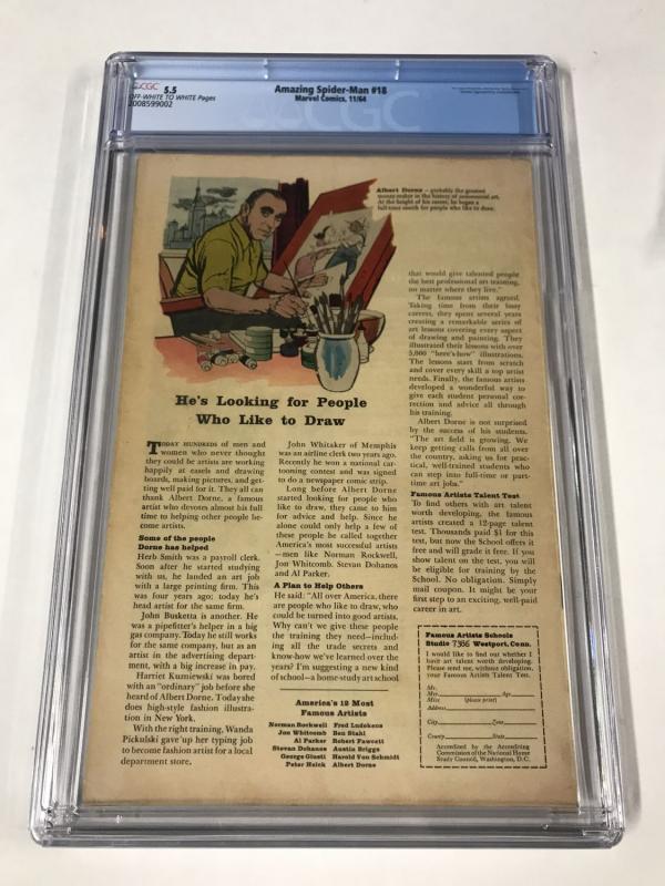 Amazing Spider-Man #18 CGC 5.5