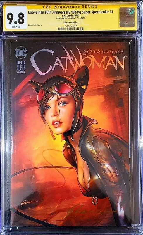 ? Catwoman 80th Anniversary Special 1 CGC SS 9.8 GOLD SIGNATURE BY Shannon Maer