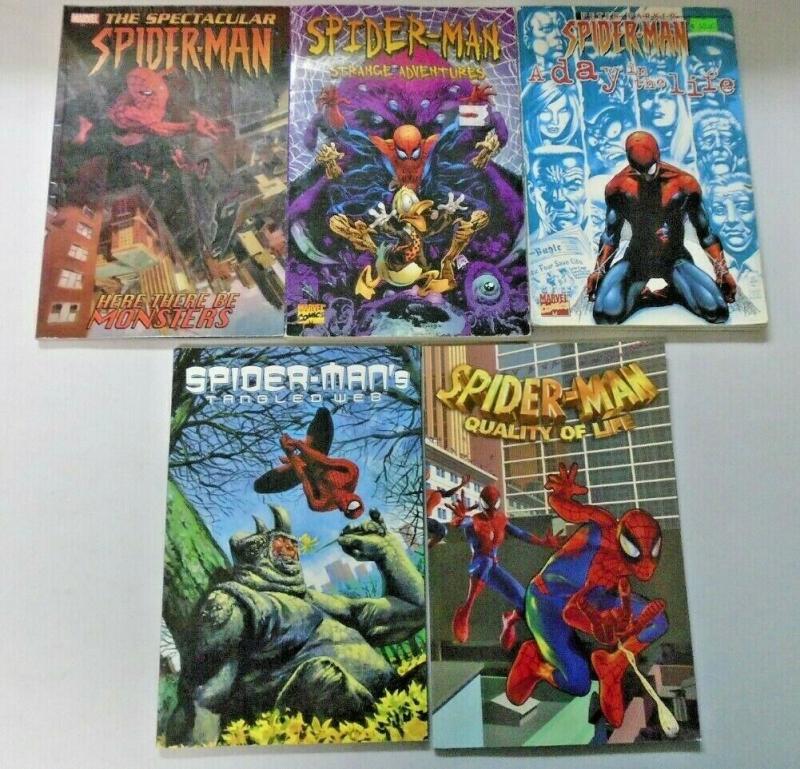 Spider-Man TPB Trade Paperback lot 5 different books condition N/A (years vary)