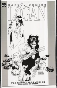 Logan #2 Black and White Cover (2008) Wolverine