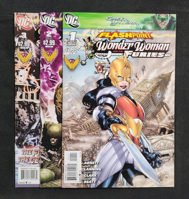 Flashpoint: Wonder Woman & the Furies 3PC #1-3 - Complete Set (9.2ob) 2011