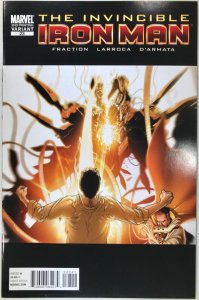 INVINCIBLE IRON MAN Comic # 23 — Larroca 2nd Printing Variant — 2010 Marvel VF+ 759606064274