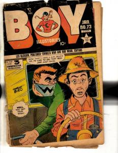 Boy Illustories # 73 GD Lev Gleason Golden Age Comic Book Charles Biro BE1