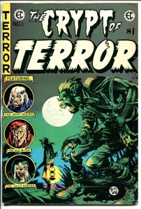 Crypt of Terror #1 1973-East Coast Comix- EC horror reprints VG+