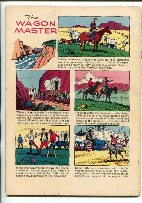 WAGON TRAIN #895 1958-DELL-1ST ISSUE-WARD BOND-FOUR COLOR-TV SERIES-vg
