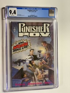 punisher POV 1 marvel CGC 9.4 WP 1991
