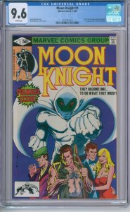 Marvel Comics Moon Knight #1 CGC 9.6 1st Appearance Of Raoul Bushman