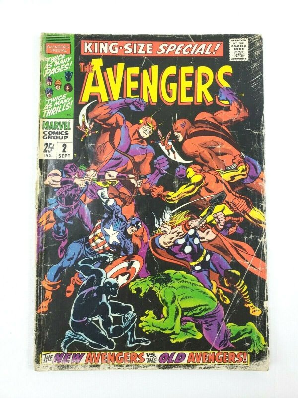 AVENGERS Annual #2 Marvel Comics 1968 Original vs New - Scarlet Centurion