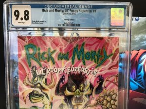 Rick and Morty Lil' Poopy Superstar #1 Hastings Variant - CGC 9.8