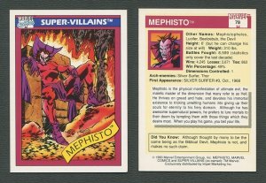 1990 Marvel Comics Card  #78 (Mephisto)   NM-MT+