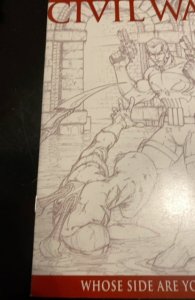 Civil War #5 Retailer Incentive Sketch Cover (2006)