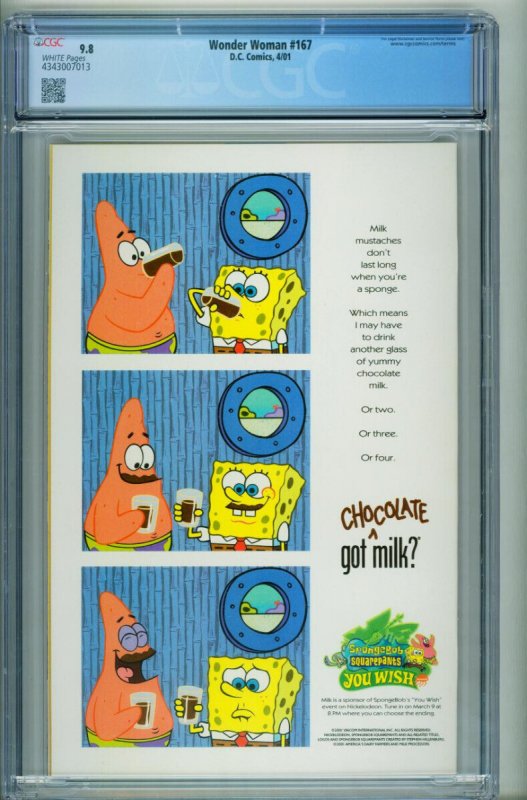 Wonder Woman #167  2000 - DC -CGC 9.8 - Comic Book-4343007013