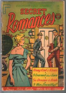 Secret Romances #17 1953-Superior-haedlightd-lingerie panels-pre-code art-P/FR