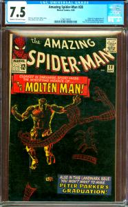 Amazing Spider-Man #28 CGC Graded 7.5 Origin & 1st Molten Man