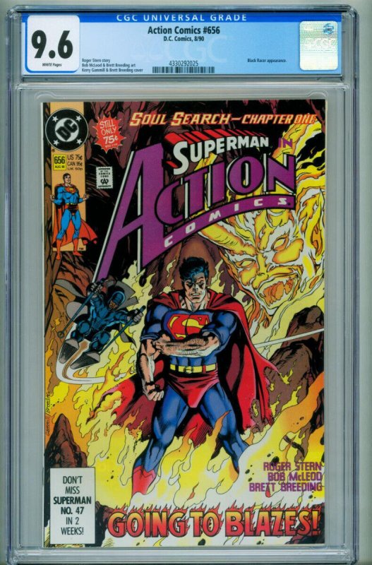 ACTION COMICS #656  CGC 9.6 Black Racer comic book 4330292025