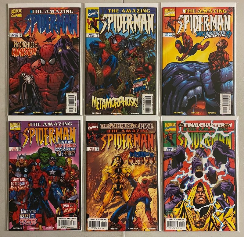 Amazing Spider-Man lot #401-441 Marvel 1st Ser (8.5 VF+) 38 diff (1995 to 1998)