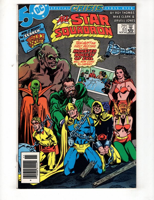 All-Star Squadron #51 (1985) CRISIS ON INFINITE EARTHS X-OVER    / ID#031