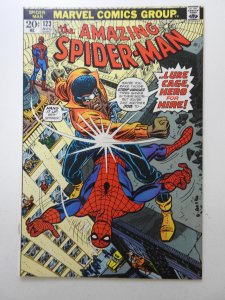 The Amazing Spider-Man #123 vs Luke Cage! Beautiful VF-NM Condition!