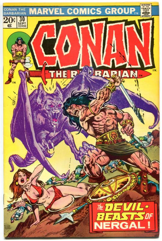 CONAN the BARBARIAN #25 26 27 28 29 30, VF, Robert Howard, Buscema, Chan 1970