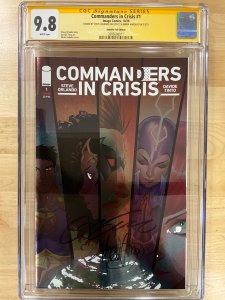 Commanders in Crisis #1 Andolfo Foil (20) CGCSS 9.8 Signed by Orlando & Andolfo