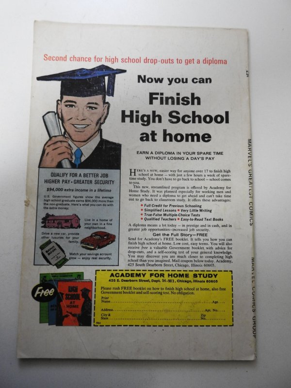 Marvel's Greatest Comics #28 (1970) VG- Condition