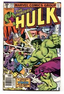 Incredible Hulk #255 Hulk VS. Thor battle cover- Comic Book VF+