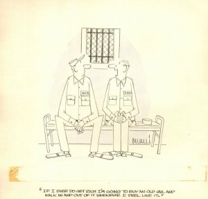 Prison Gag - 1954 art by Dick Cavalli
