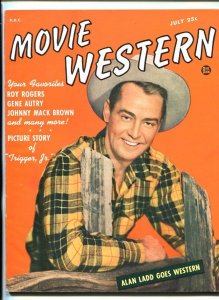 MAG: MOVIE WESTERN #1 7/50-PULP-ROY ROGERS-SOUTHERN STATES PEDIGREE-vf/nm