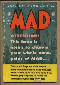 MAD #17 - Upside-Down Issue - 1954 (Grade 4.0) WH