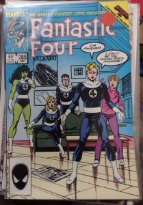 Fantastic Four  # 285 1985 MARVEL JOHN BYRNE she hulk  BEYONDER SECRET WARS