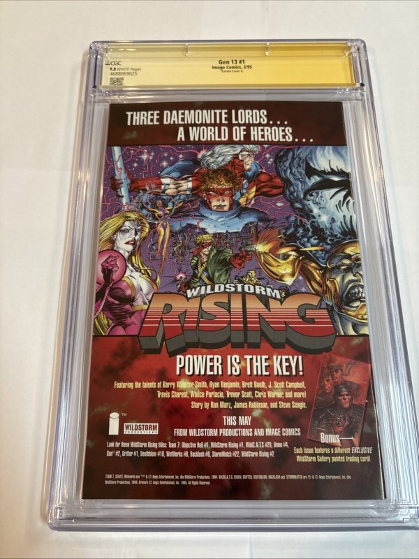 Gen 13 (1995) # 1 (CGC 9.8 SS) Signed Scott Campbell • Cover G Lingerie Cover