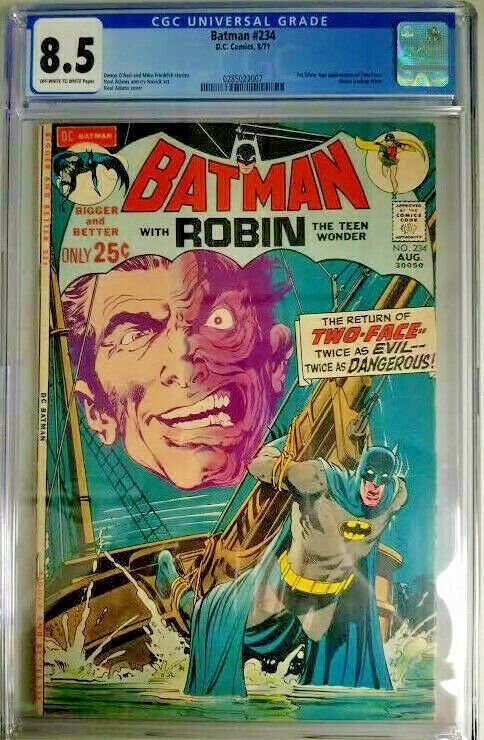 Batman #234 ~ 1971 DC ~ CGC 8.5 (VF+) ~ 1st Silver Age Appearance of Two-Face