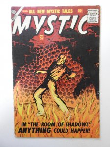 Mystic #57 VG Condition! Moisture stain, 1 in spine split