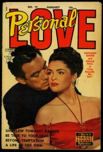 Personal Love #19 1953- Anthony Quinn & Suzan Ball photo cover - G