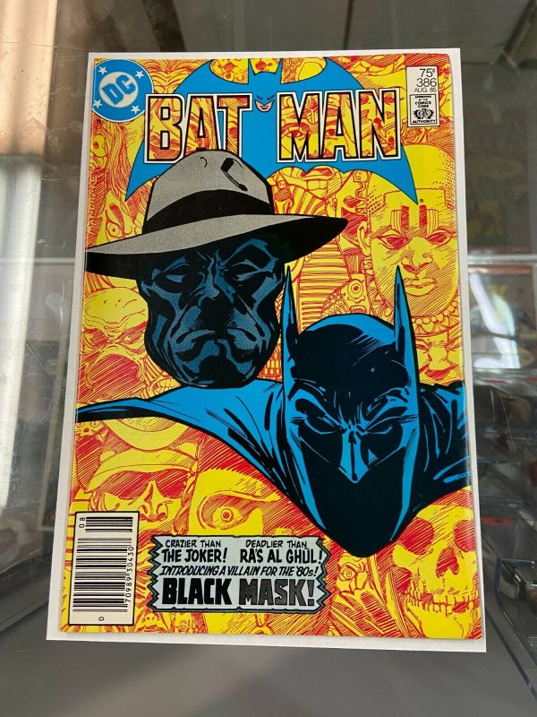 Batman 386 VF (Needs pressed) 1st appearance of Black Mask