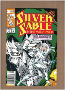 Silver Sable & The Wild Pack #4 Newsstand Marvel Comics 1992 Infinity War NM-