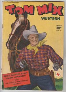 Tom Mix Western Double Cover #3 (Mar-48) VF/NM High-Grade Tom Mix